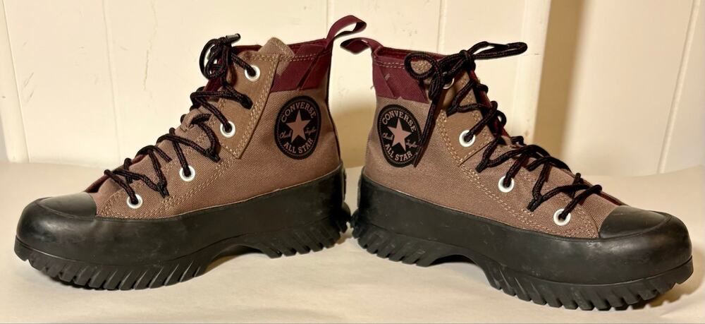Converse Chuck Taylor All Star Lugged 2.0 Boots Brown Burgundy Women's 7 Men's 5
